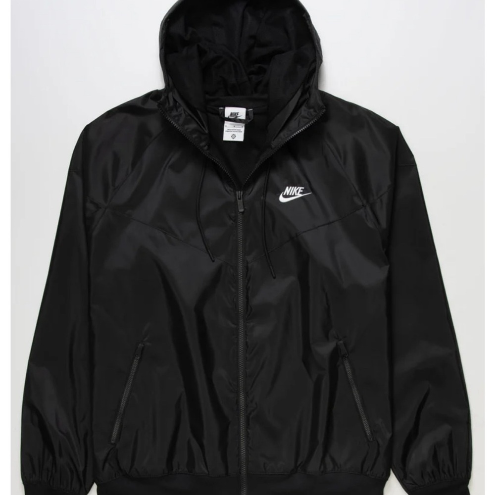 Nike Men's Black Windbreaker Jacket